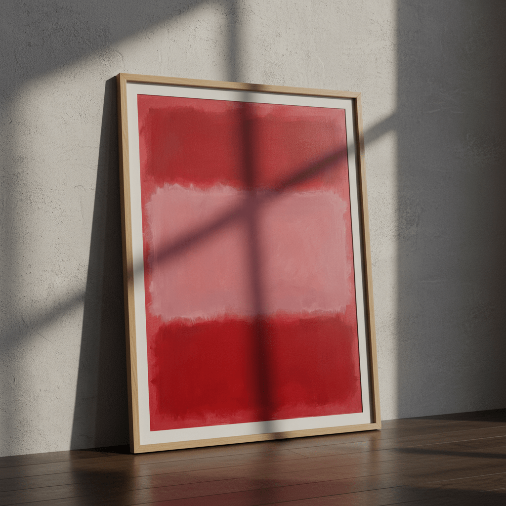 Salmon on Pink Abstract Mark Rothko Inspired Art wall - art - picture - poster