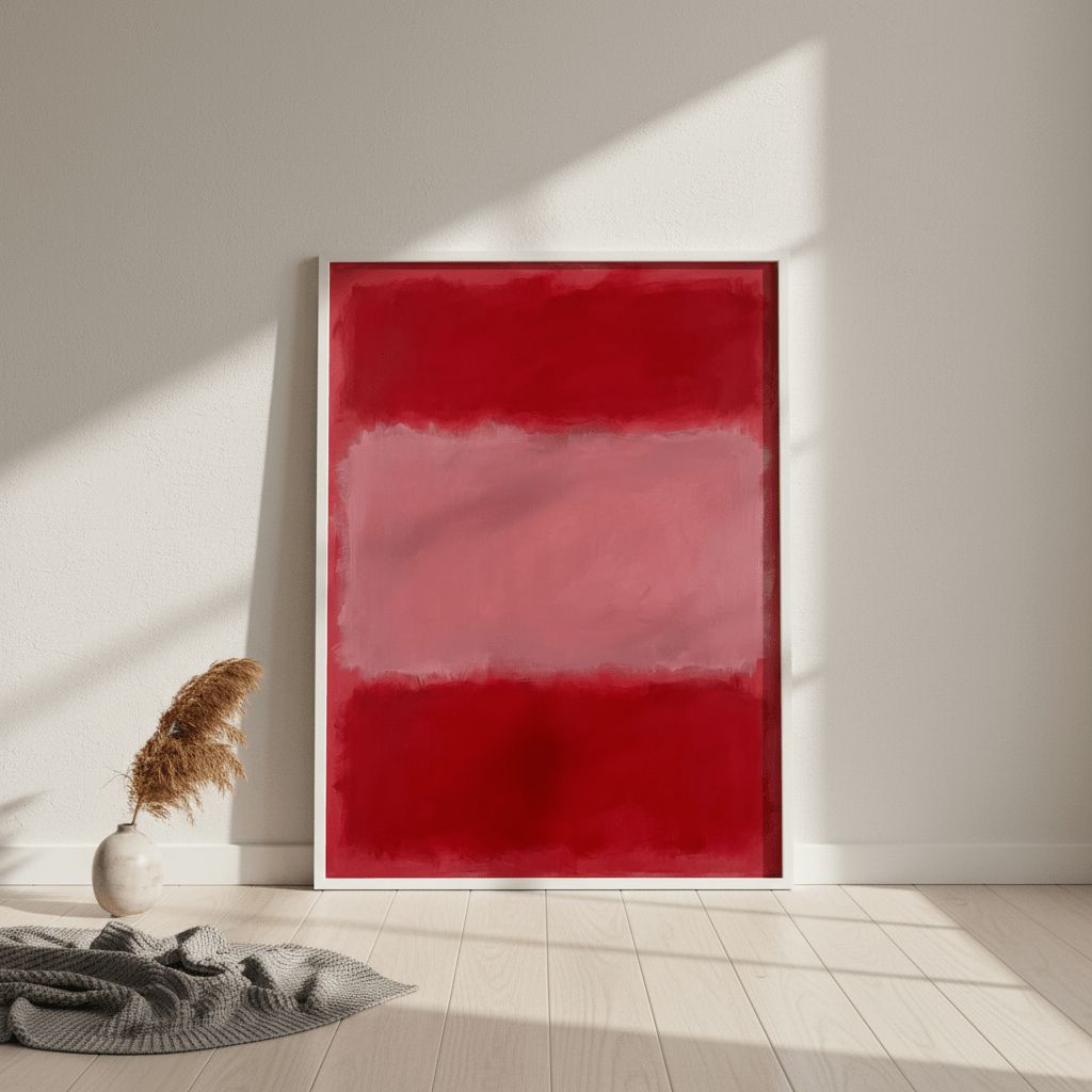 Salmon on Pink Abstract Mark Rothko Inspired Art wall - art - picture - poster