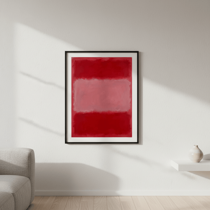 Salmon on Pink Abstract Mark Rothko Inspired Art wall - art - picture - poster
