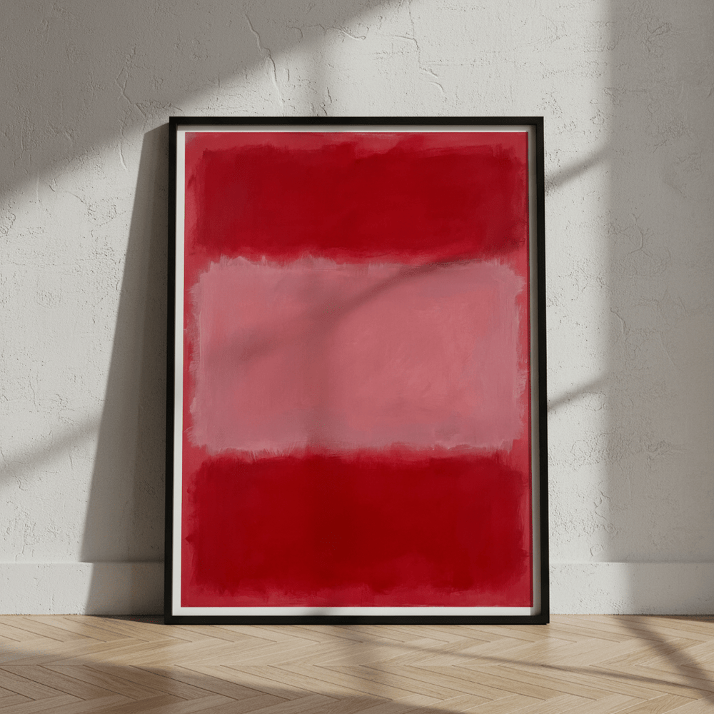 Salmon on Pink Abstract Mark Rothko Inspired Art wall - art - picture - poster