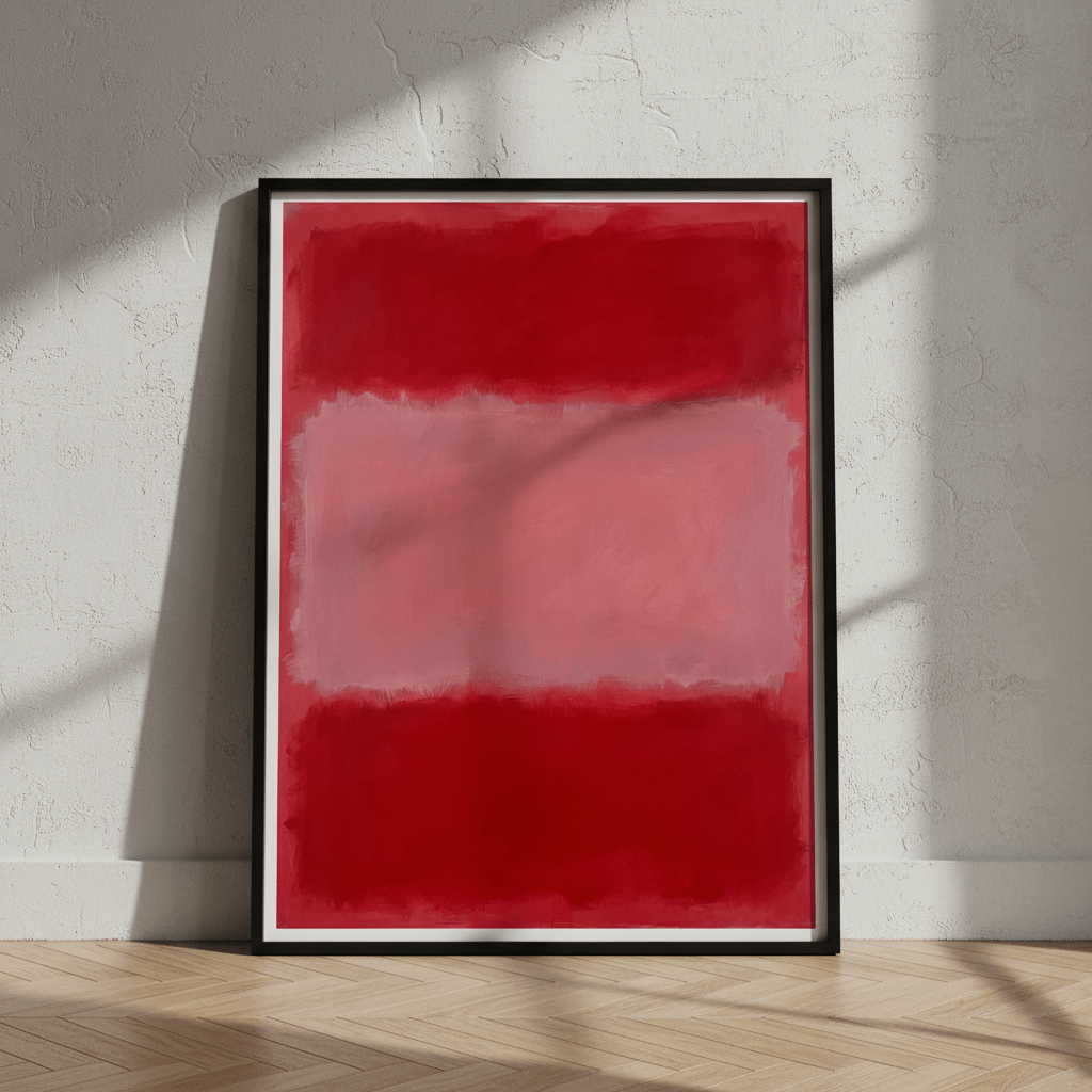 Salmon on Pink Abstract Mark Rothko Inspired Art wall - art - picture - poster