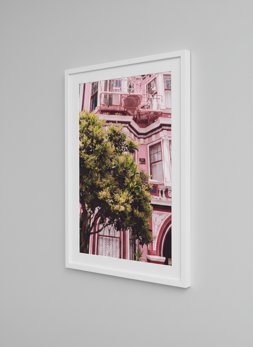 Contemporary wall art featured in a bright modern office workspace
