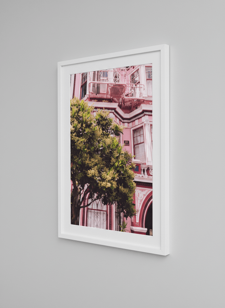Contemporary wall art featured in a bright modern office workspace