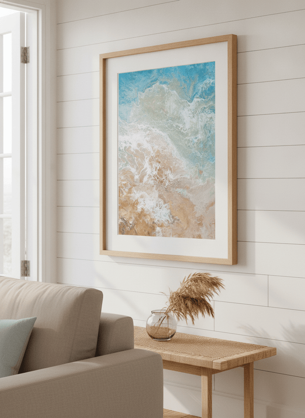 Sand Meets The Sea By Angela Anderson