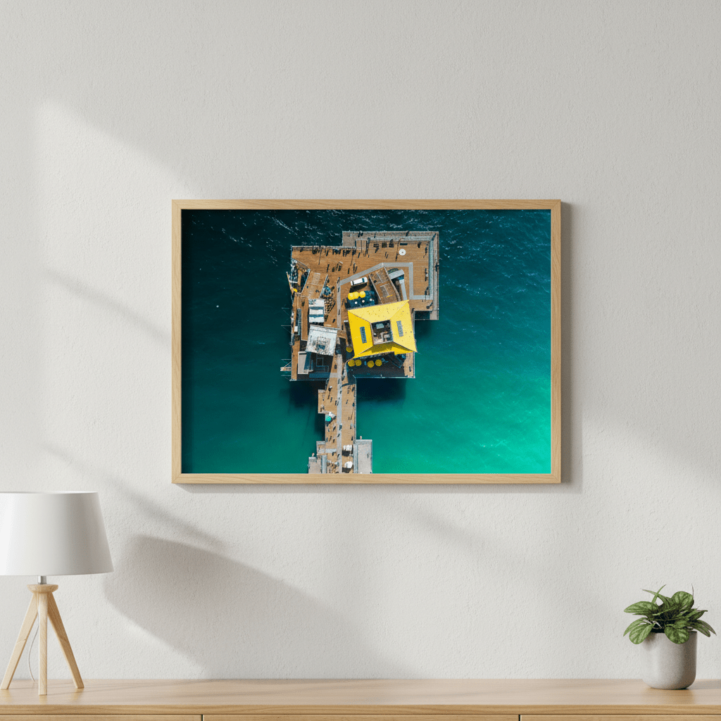 Santa Monica Pier, USA by L10 wall - art - picture - poster