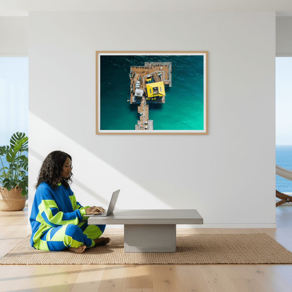 Santa Monica Pier, USA by L10 wall - art - picture - poster