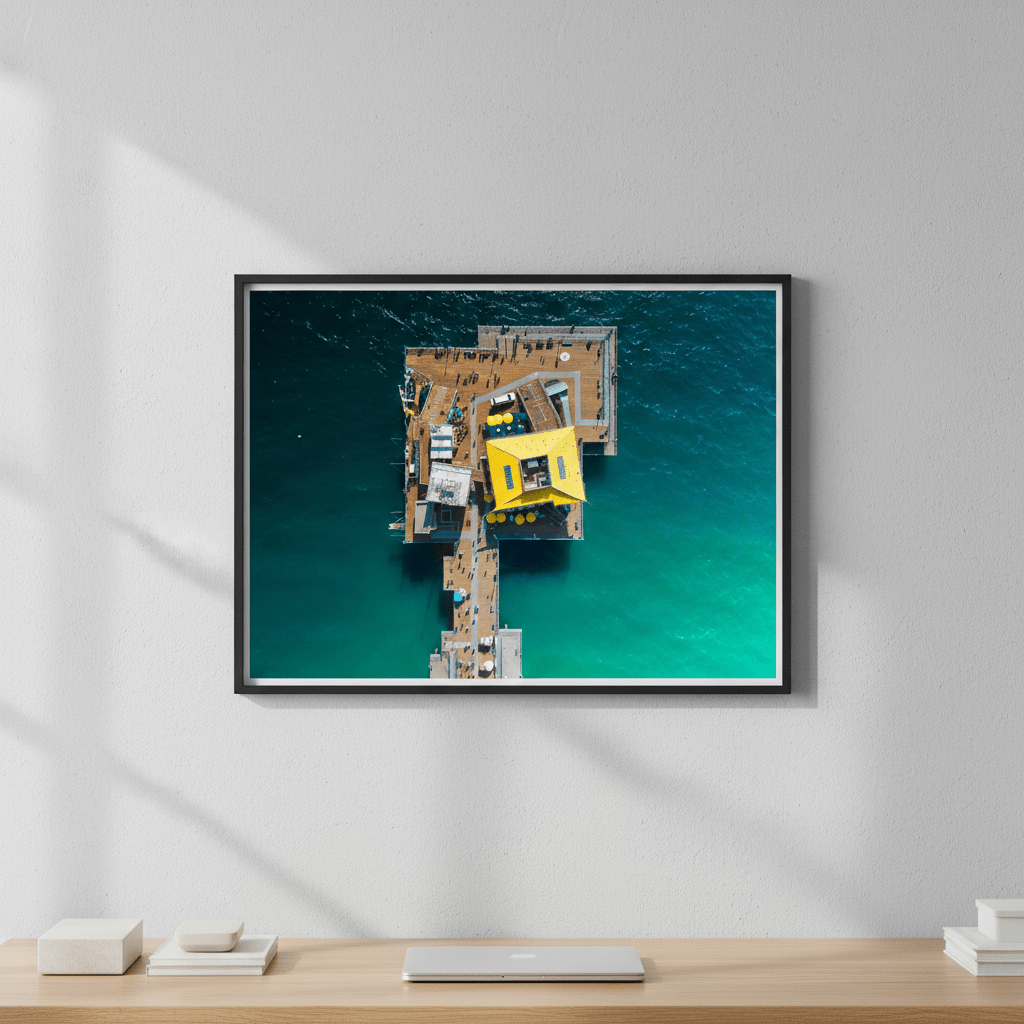 Santa Monica Pier, USA by L10 wall - art - picture - poster