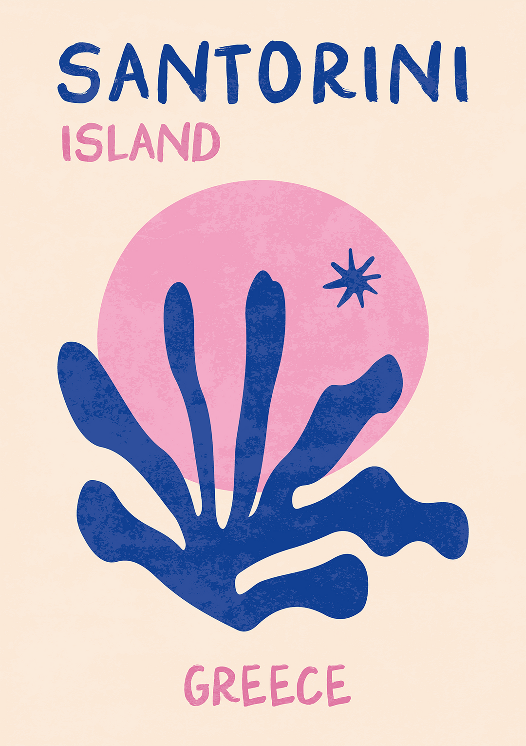 Santorini Isaland Greece Print - Style My Wall,frame