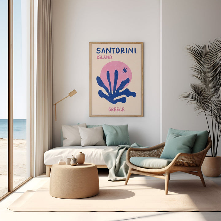 Santorini Isaland Greece Print - Style My Wall