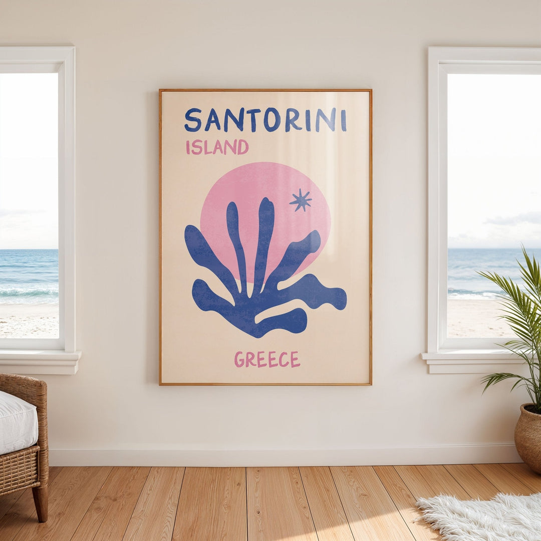 Santorini Isaland Greece Print - Style My Wall