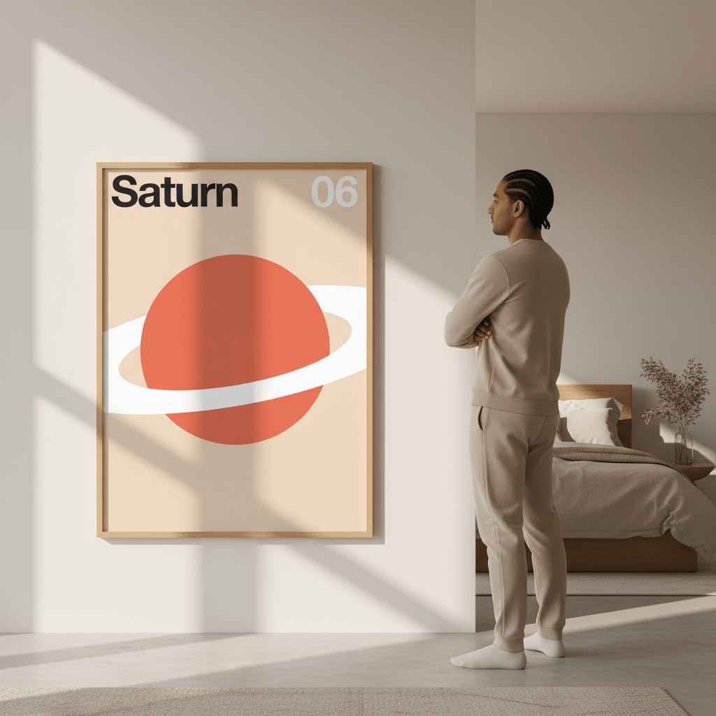 Saturn by Florent Bodart wall - art - picture - poster
