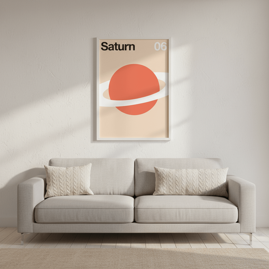 Saturn by Florent Bodart wall - art - picture - poster