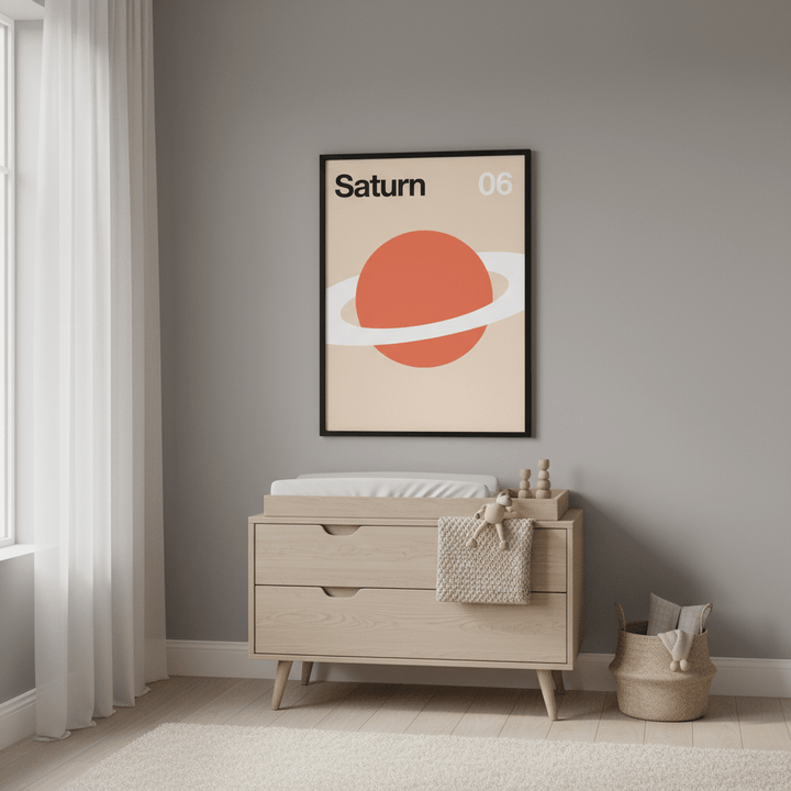 Saturn by Florent Bodart wall - art - picture - poster