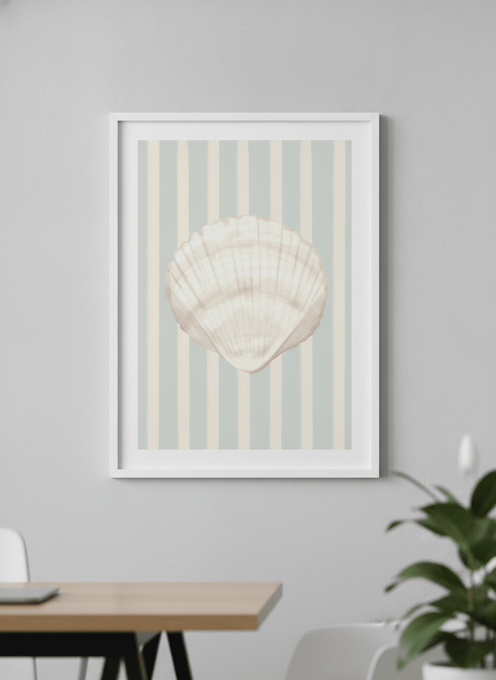 Contemporary wall art featured in a bright modern office workspace