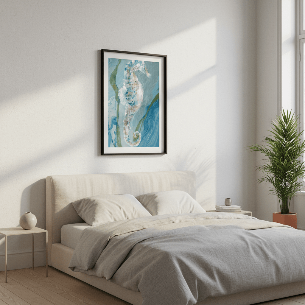 Seahorse by Julia Cheney wall - art - picture - poster