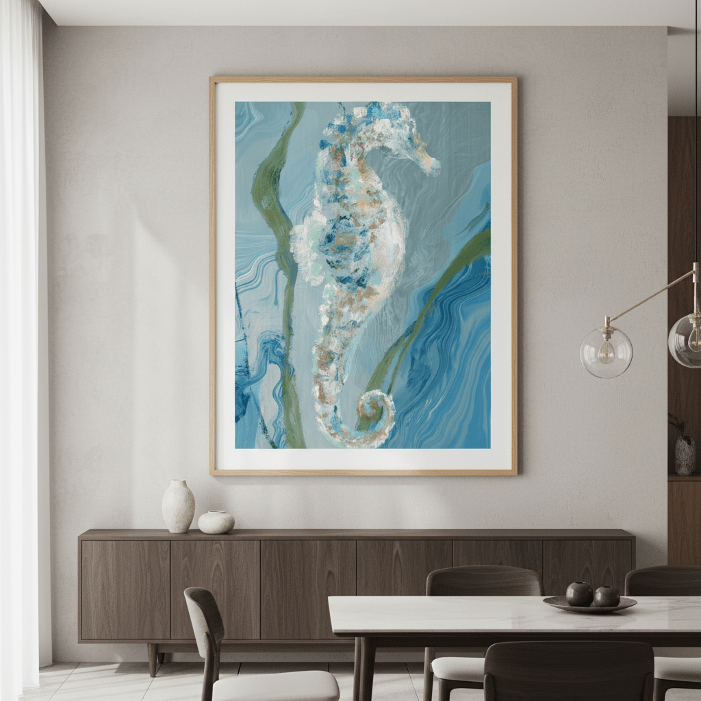Seahorse by Julia Cheney wall - art - picture - poster