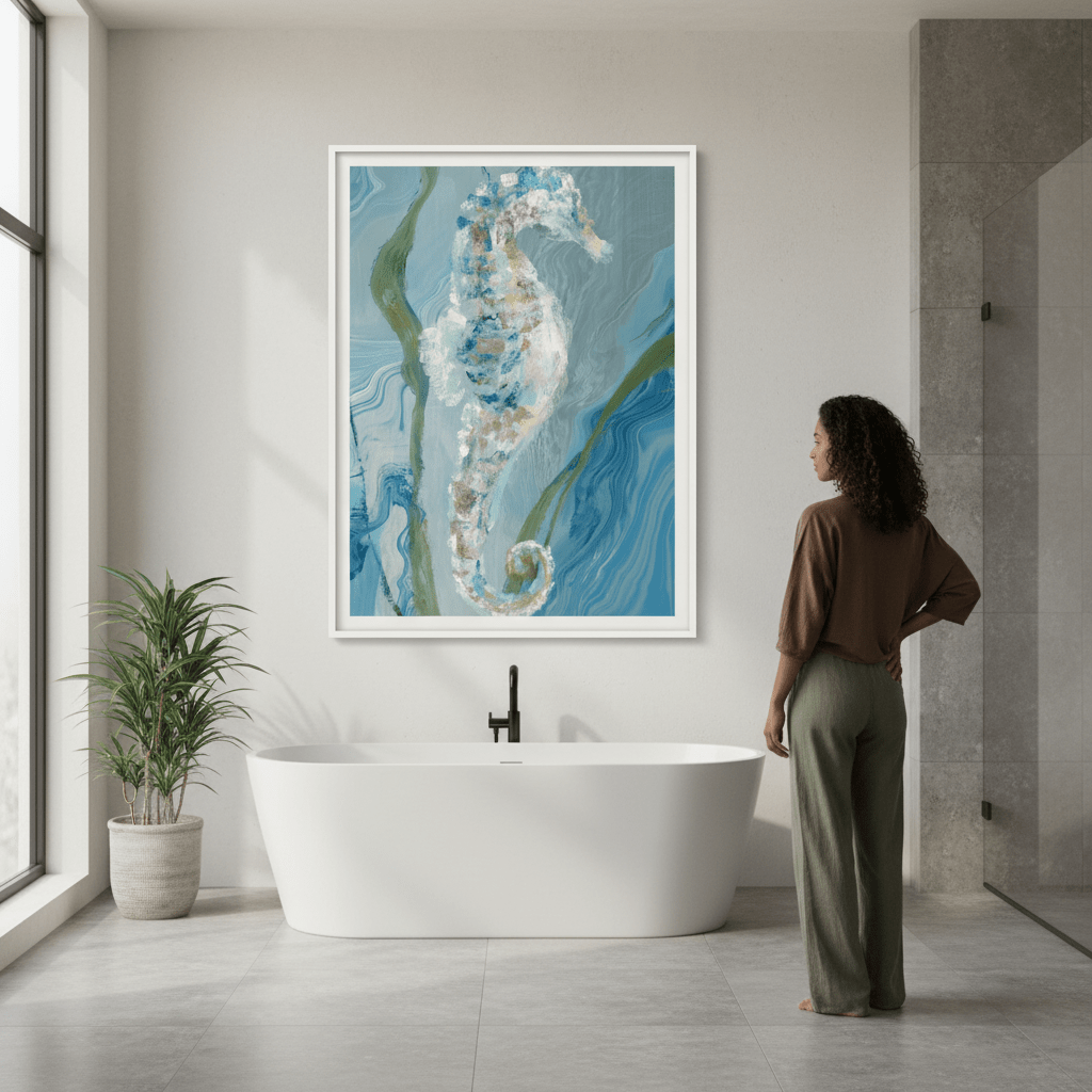 Seahorse by Julia Cheney wall - art - picture - poster