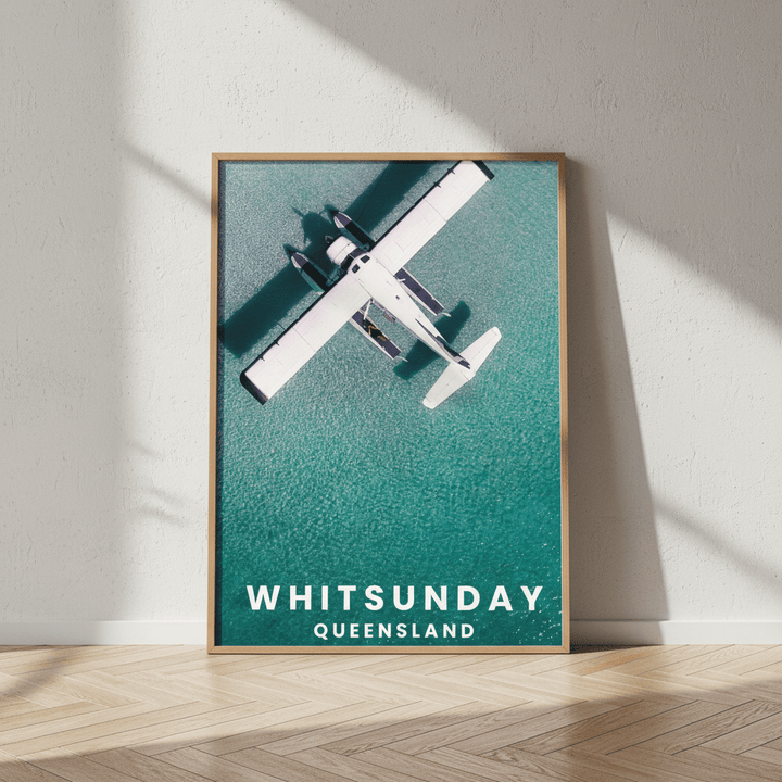 Seaplane Nap Travel Poster, Queensland by L10 wall - art - picture - poster