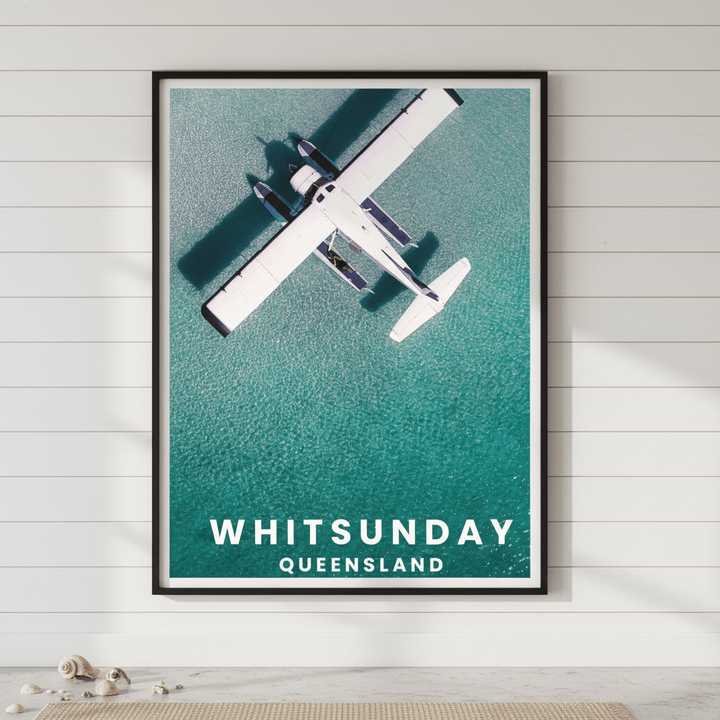 Seaplane Nap Travel Poster, Queensland by L10 wall - art - picture - poster