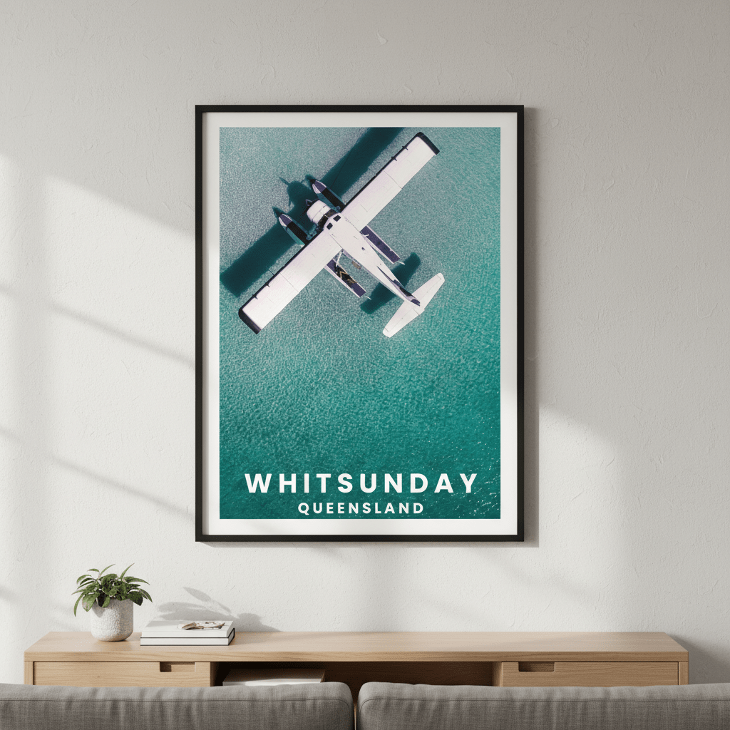 Seaplane Nap Travel Poster, Queensland by L10 wall - art - picture - poster