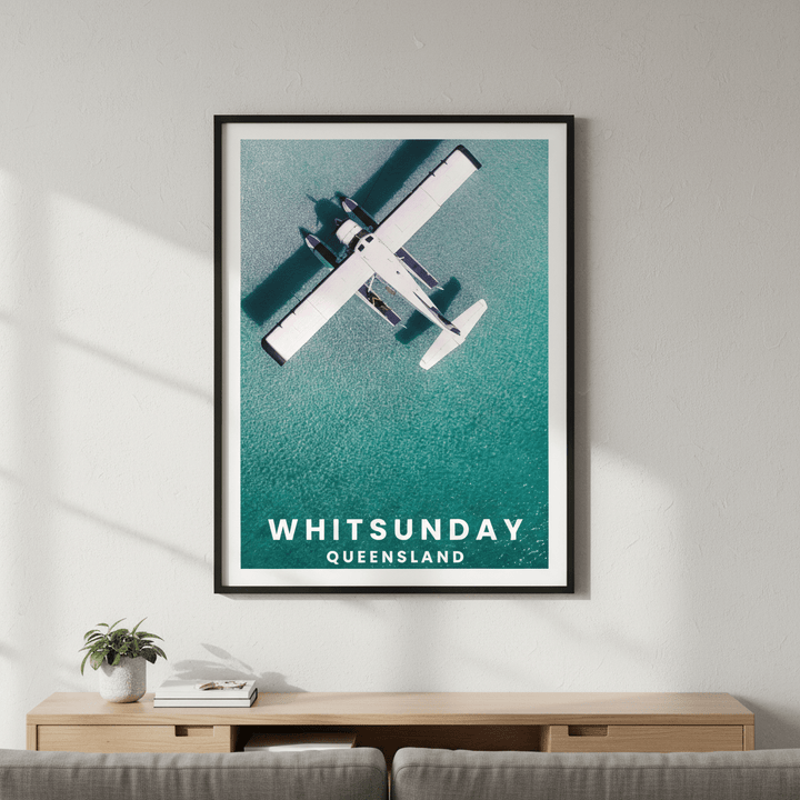 Seaplane Nap Travel Poster, Queensland by L10 wall - art - picture - poster