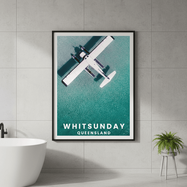 Seaplane Nap Travel Poster, Queensland by L10