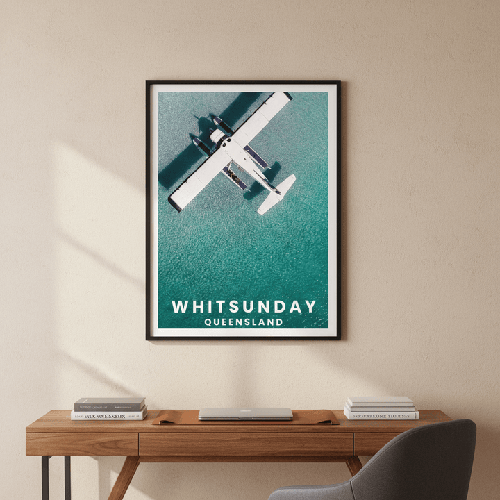 Seaplane Nap Travel Poster, Queensland by L10 wall - art - picture - poster