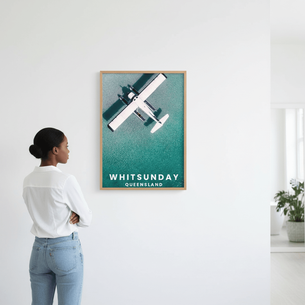 Seaplane Nap Travel Poster, Queensland by L10 wall - art - picture - poster