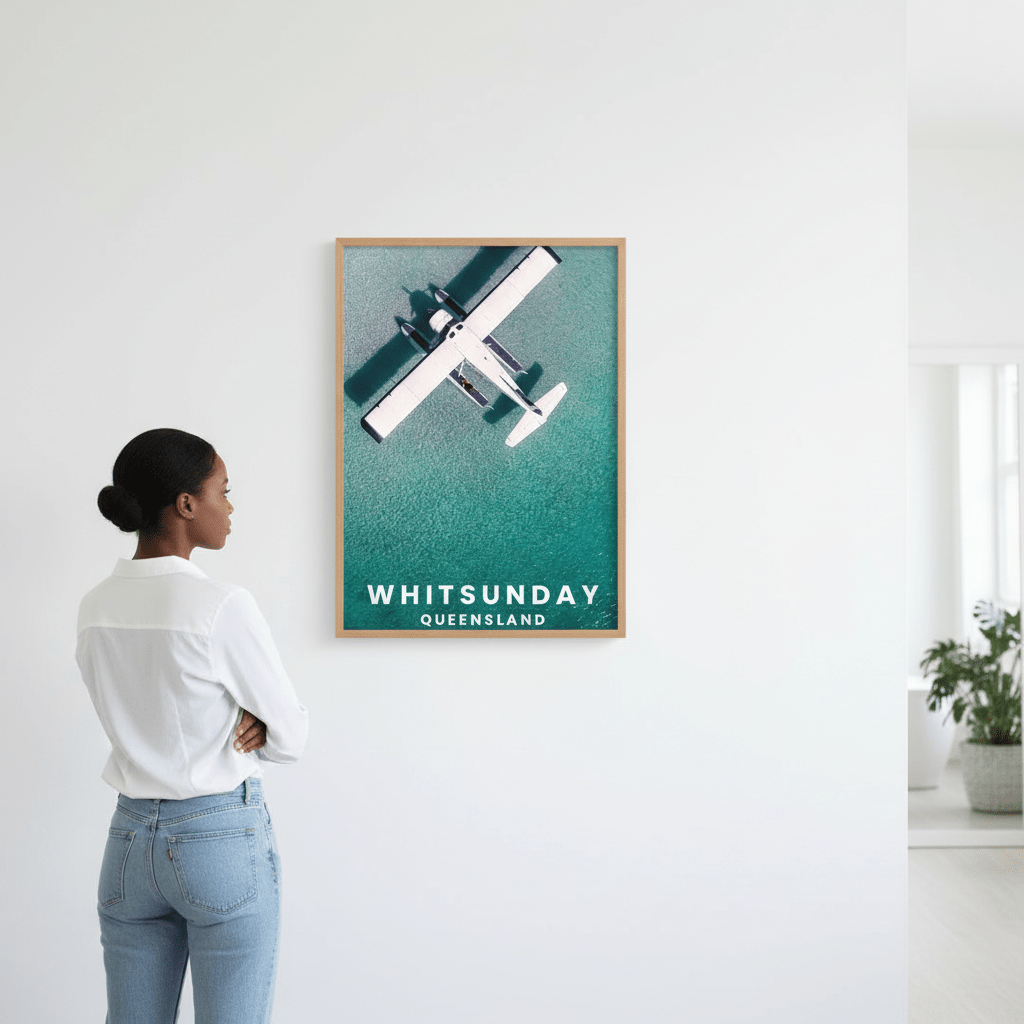 Seaplane Nap Travel Poster, Queensland by L10 wall - art - picture - poster