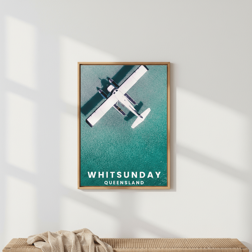 Seaplane Nap Travel Poster, Queensland by L10 wall - art - picture - poster