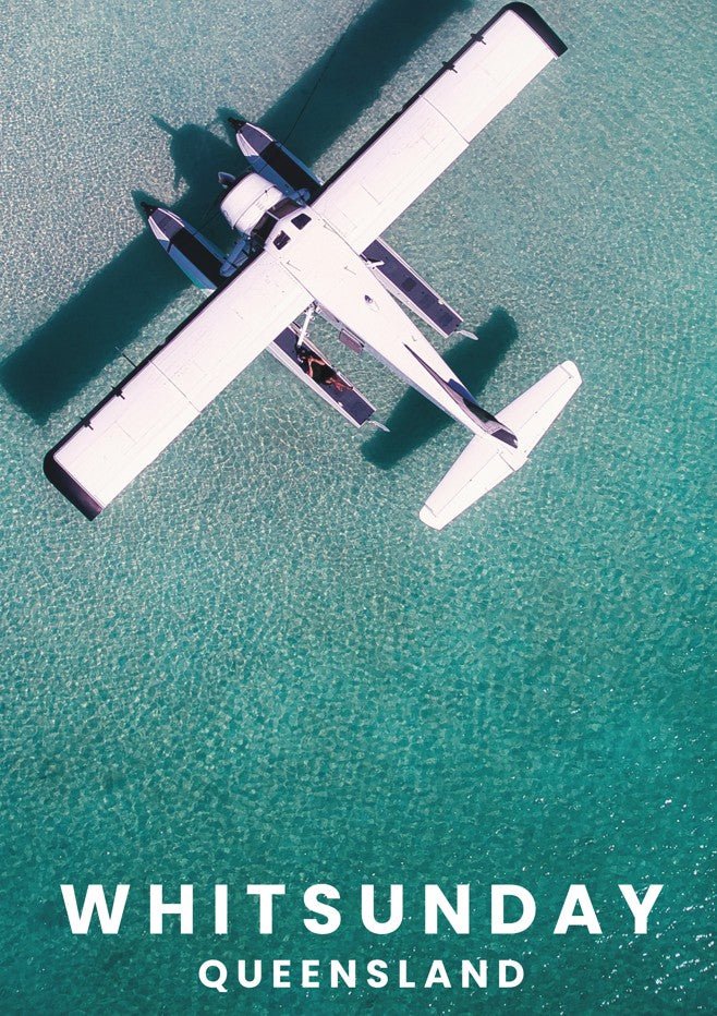Seaplane Nap Travel Poster, Queensland by L10