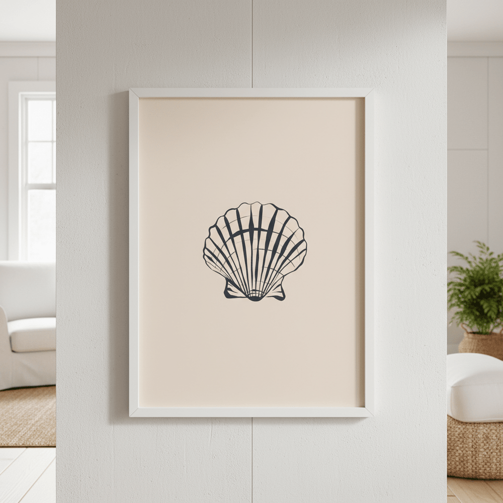 Seashell by Ivy Green Illustrations wall - art - picture - poster