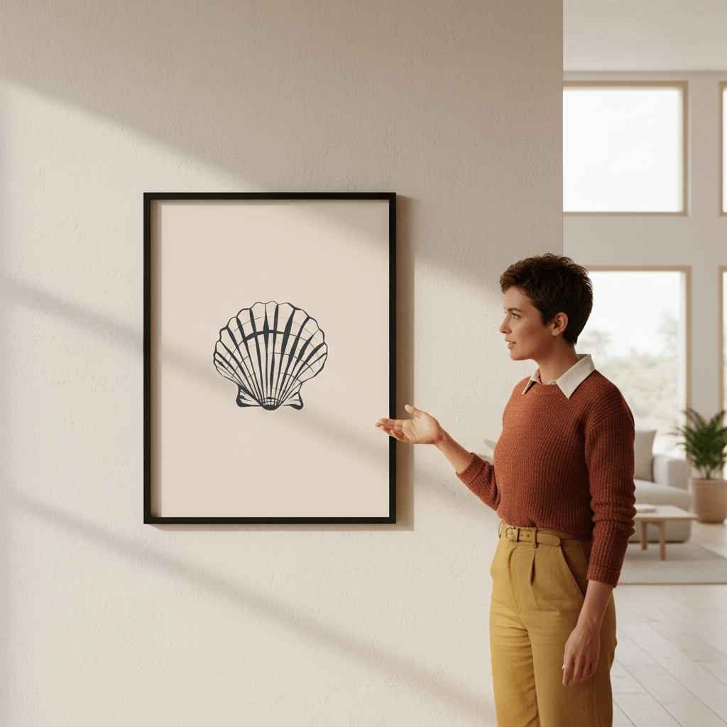 Seashell by Ivy Green Illustrations wall - art - picture - poster