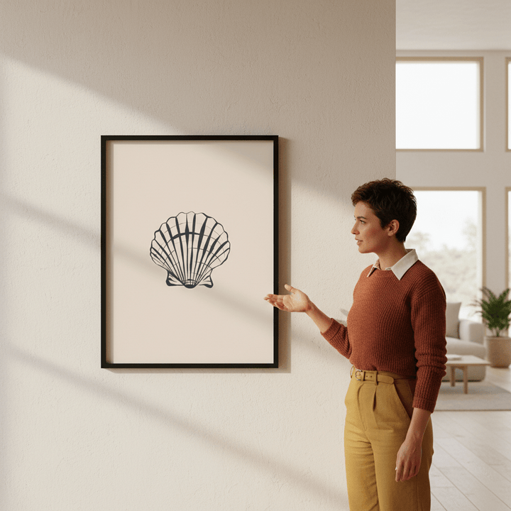 Seashell by Ivy Green Illustrations wall - art - picture - poster