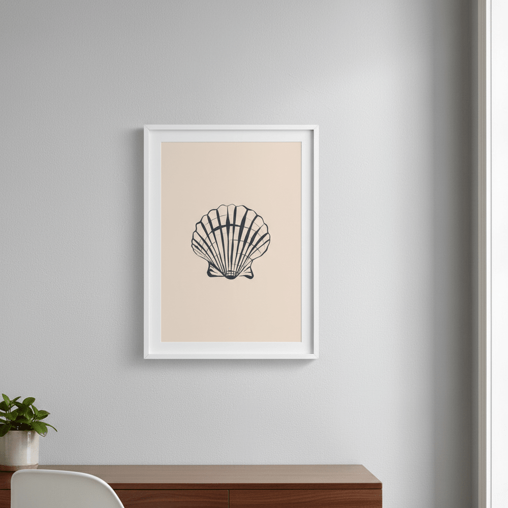 Seashell by Ivy Green Illustrations wall - art - picture - poster