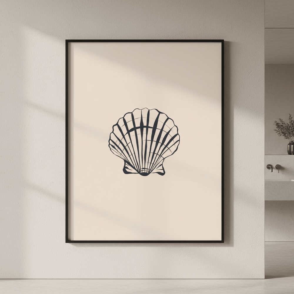 Seashell by Ivy Green Illustrations wall - art - picture - poster