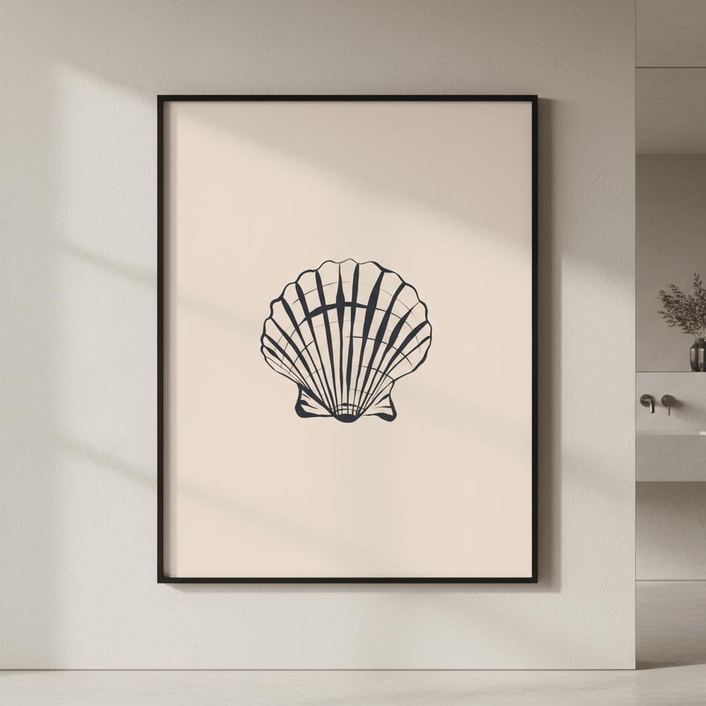 Seashell by Ivy Green Illustrations wall - art - picture - poster