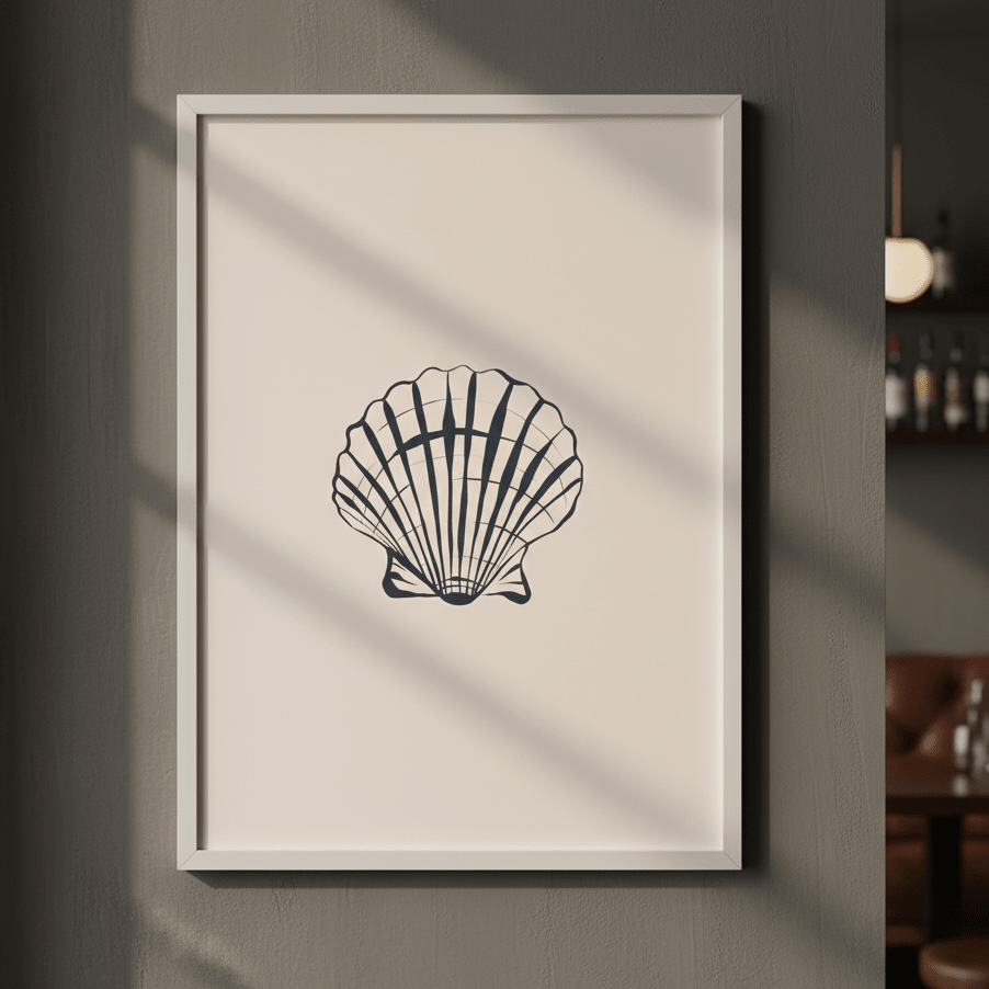 Seashell by Ivy Green Illustrations wall - art - picture - poster