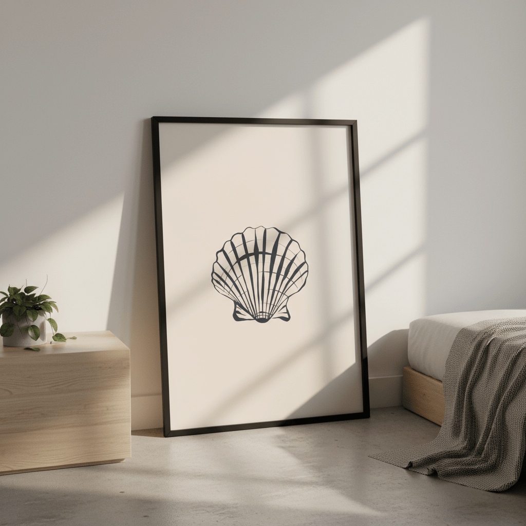 Seashell by Ivy Green Illustrations wall - art - picture - poster