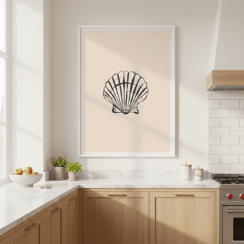 Seashell by Ivy Green Illustrations wall - art - picture - poster