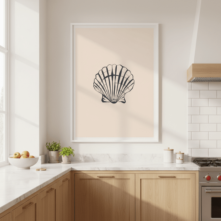 Seashell by Ivy Green Illustrations wall - art - picture - poster