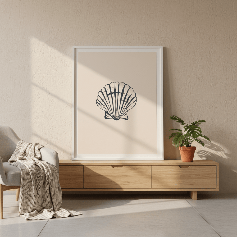 Seashell by Ivy Green Illustrations wall - art - picture - poster