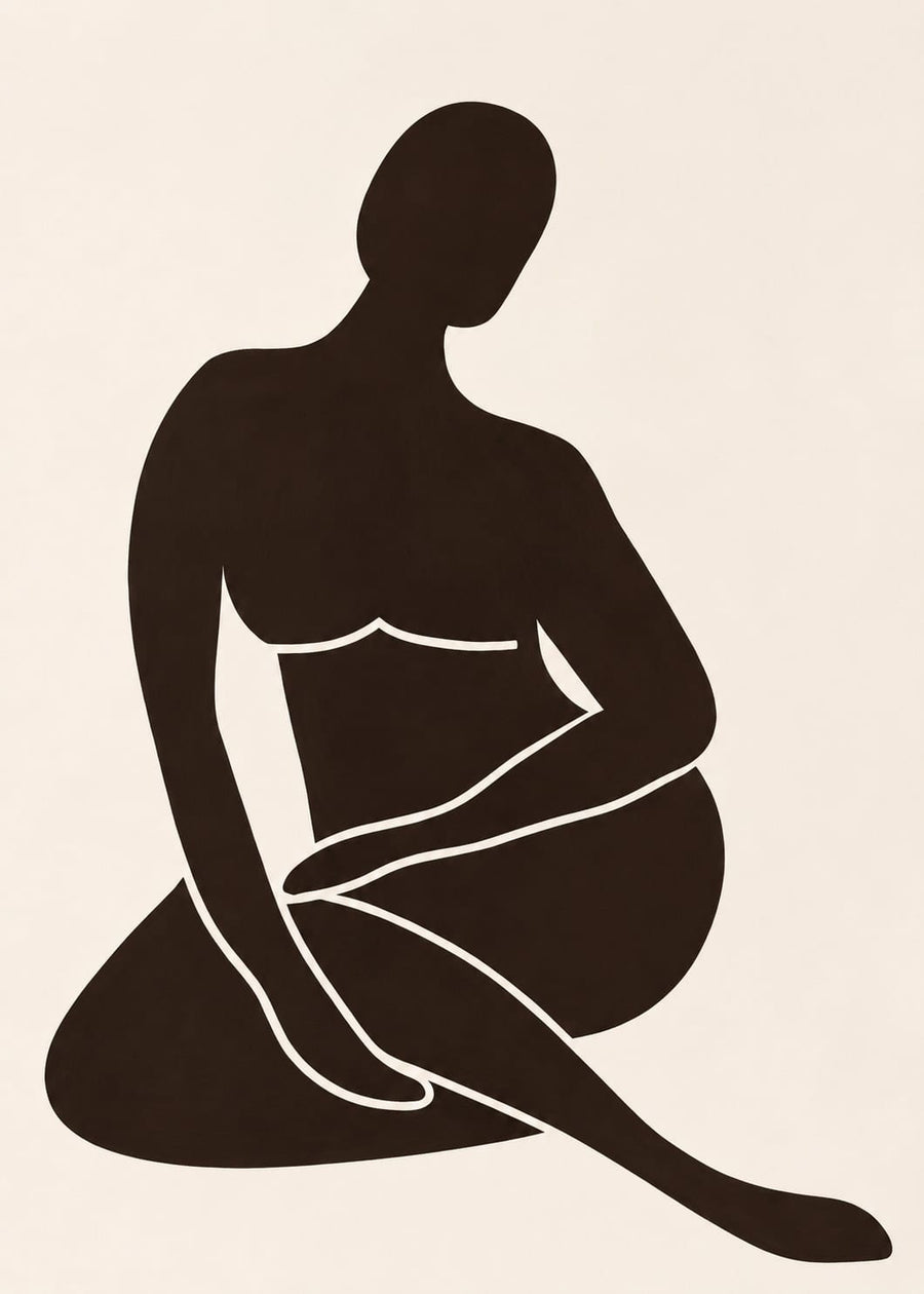 Seated Figure in Dark Silhouette