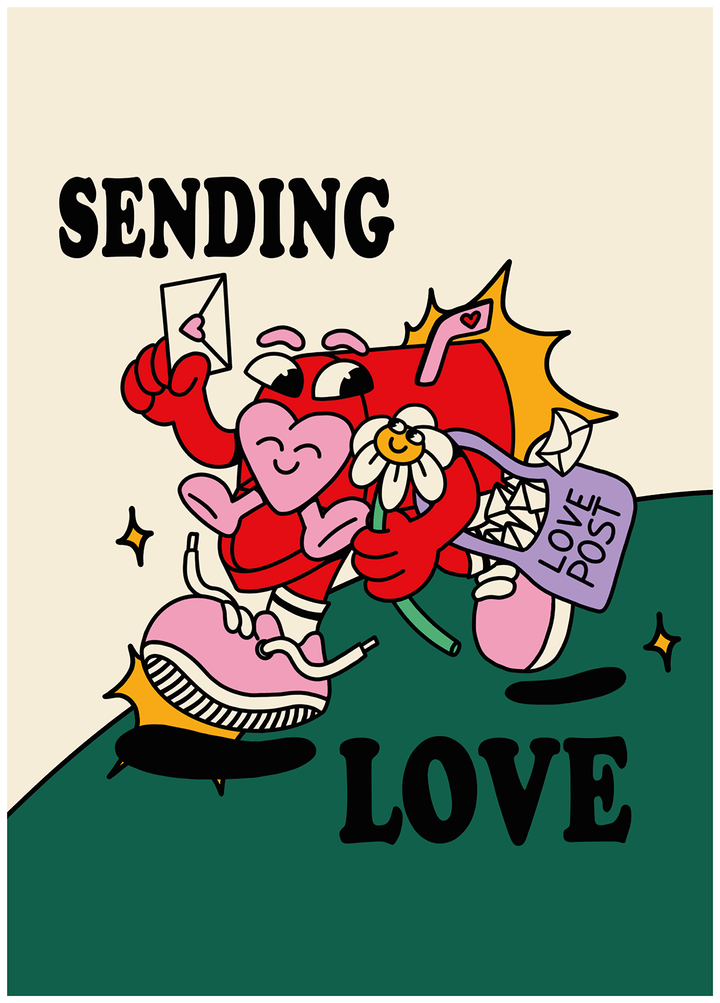 Sending Love Mail by Violetta Derlemenko - Style My Wall,frame