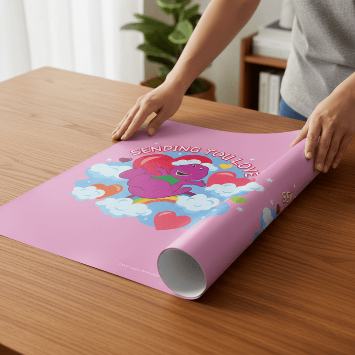 Sending You Love Barney Wall Art wall - art - picture - poster
