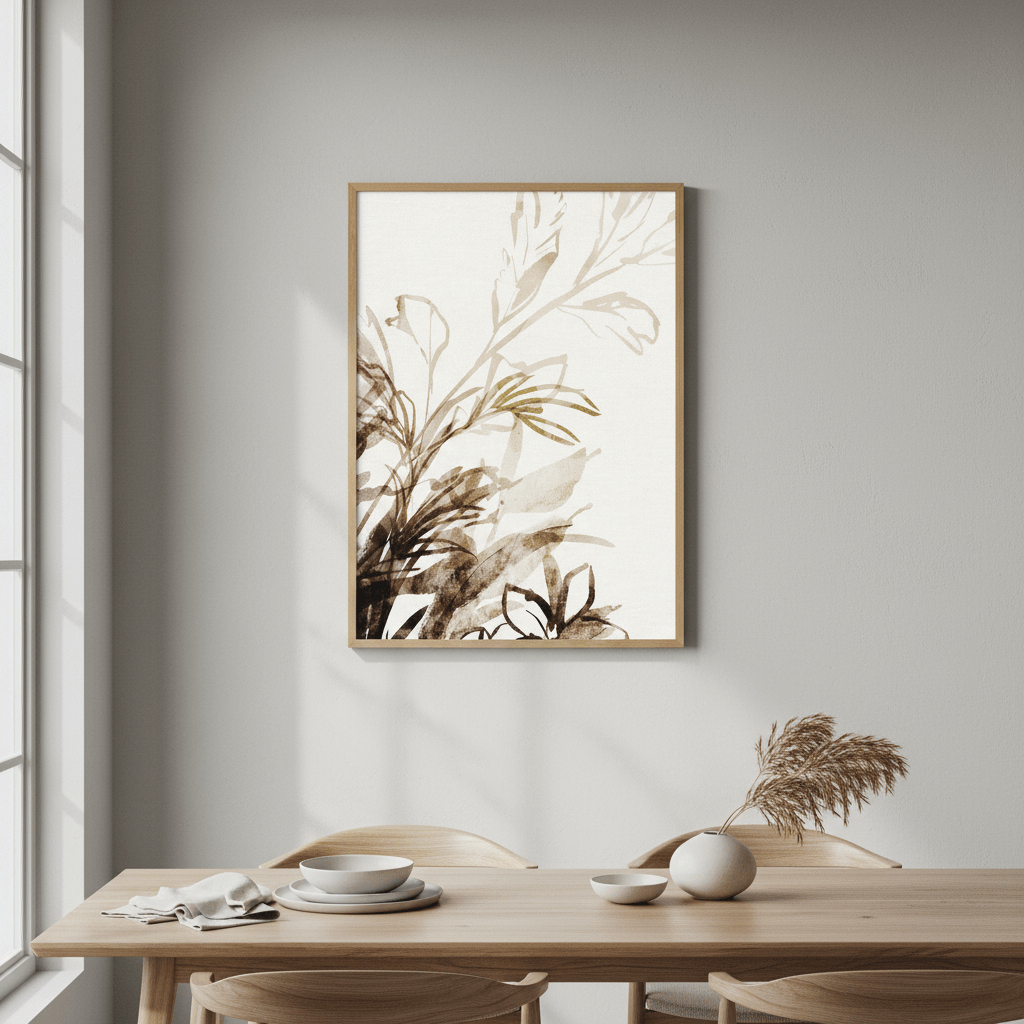 Sepia Garden by Deer Muskeeter wall - art - picture - poster