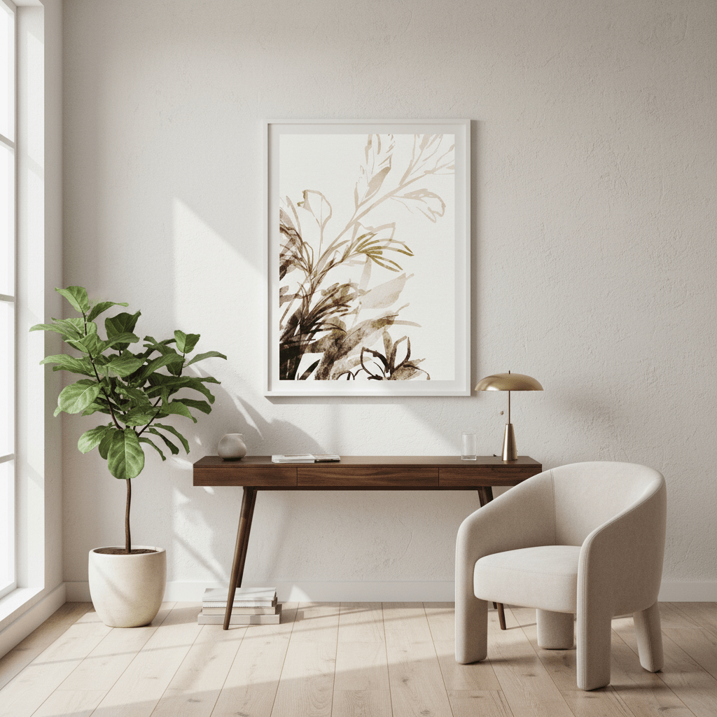 Sepia Garden by Deer Muskeeter wall - art - picture - poster