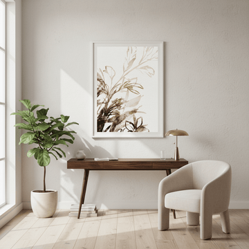 Sepia Garden by Deer Muskeeter wall - art - picture - poster