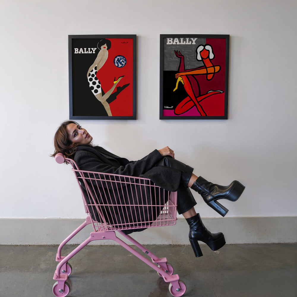 Bernard Villemot - Bally Orange Art Print - Poster Plus Bernard Villemot - Bally Orange Art Print - Poster Plus
