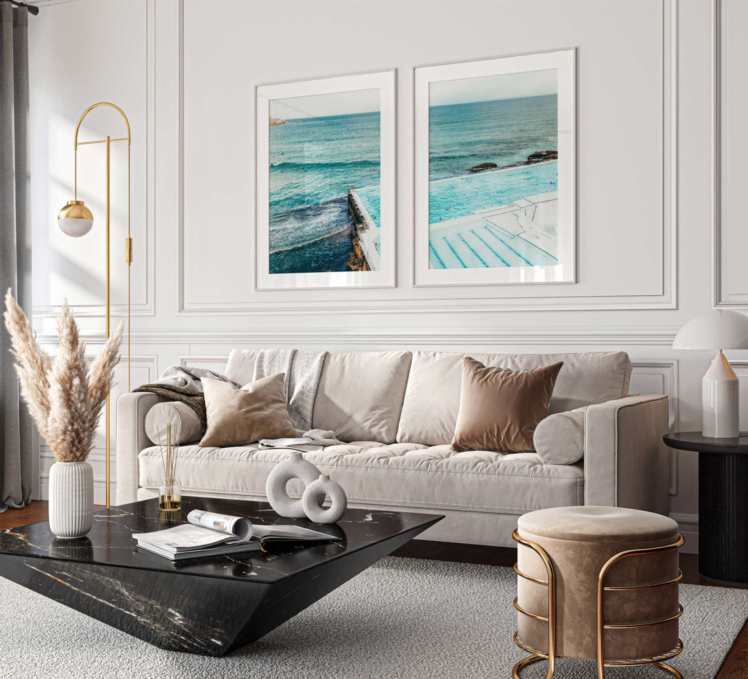 Set of 2 Bondi Icebergs Photograph Wall Art wall - art - picture - poster